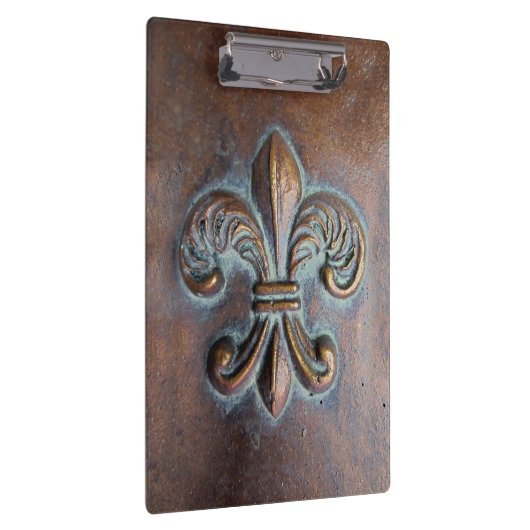 Fleur De Lis, met een druk van koper Klembord (Rechts)