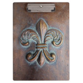 Fleur De Lis, met een druk van koper Klembord (Voorkant)