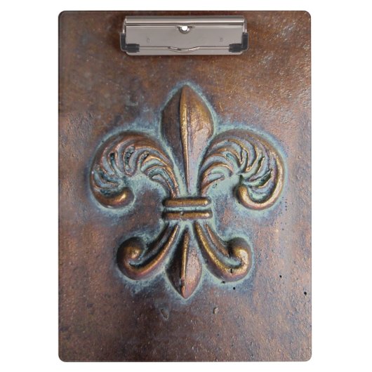 Fleur De Lis, met een druk van koper Klembord (Voorkant)