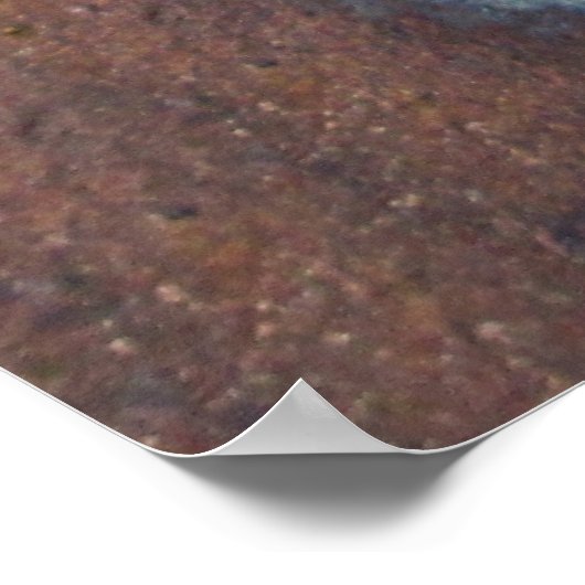 Fleur De Lis, met een druk van koper Poster (Hoek)