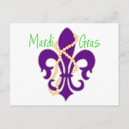 Fleur De Lis met kralen Briefkaart
