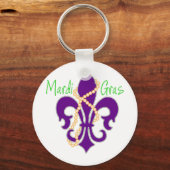 Fleur De Lis met kralen Sleutelhanger (Voorkant)