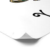 Fleur de Lis met patroon - 07 Poster (Hoek)