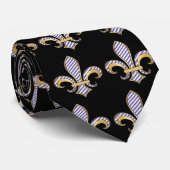 Fleur de Lis met patroon Stropdas (Opgerold)