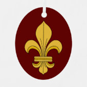 Fleur-de-lis Metalen Ornament (Voorkant)