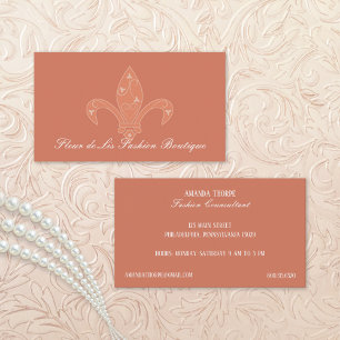 Fleur de Lis Mode Boutique Visitekaartje