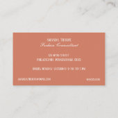 Fleur de Lis Mode Boutique Visitekaartje (Achterkant)