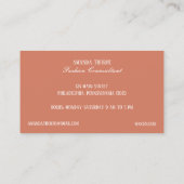 Fleur de Lis Mode Boutique Visitekaartje (Achterkant)