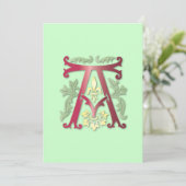 Fleur-de-lis Monogram Kaart (Staand voorkant)