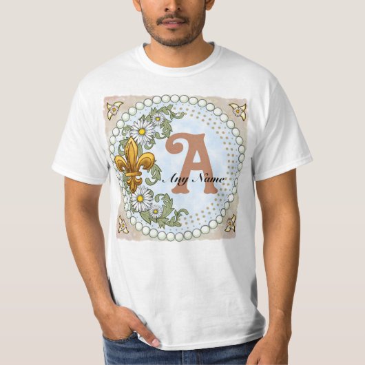 Fleur De Lis Monogram t-shirt (Voorkant)