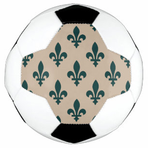 Fleur de Lis motief, Koninklijk Frans groen op Crè Voetbal