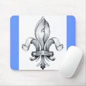 Fleur de Lis Mousepad - Gepersonaliseerd Muismat (Met muis)