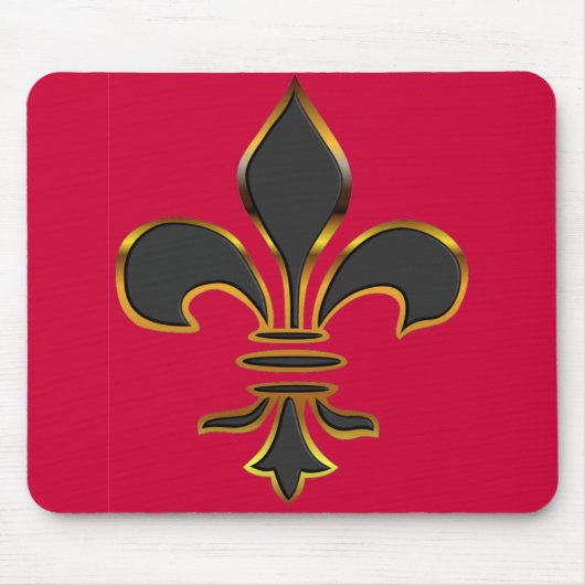Fleur-de-lis Mousepad Muismat (Voorkant)
