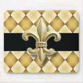 Fleur de Lis mousepad Muismat (Voorkant)