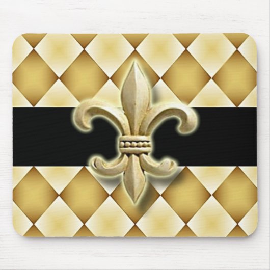 Fleur de Lis mousepad Muismat (Voorkant)