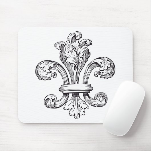 fleur de lis muismat (Met muis)