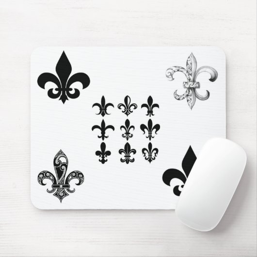 fleur-de-lis muismat (Met muis)