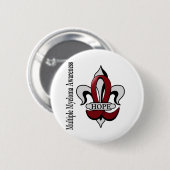 Fleur De Lis Multiple Myeloma Hope Ronde Button 5,7 Cm (Voorkant /achterkant)