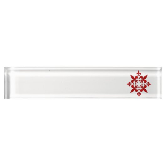 Fleur de Lis Naambordje (Voorkant)