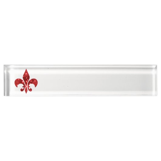 Fleur de Lis Naambordje (Voorkant)