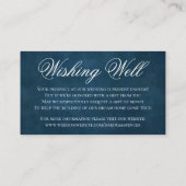 Fleur de Lis Navy Blue Light | Rustige wending wel Informatiekaartje (Achterkant)