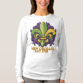 Fleur-de-lis New Orleans 1718 T-shirt (Voorkant)