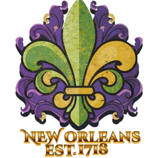 Fleur-de-lis New Orleans 1718 T-shirt