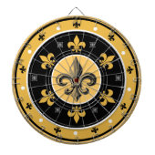 Fleur-de-Lis New Orleans Design Dart Board Dartbord (Voorkant)