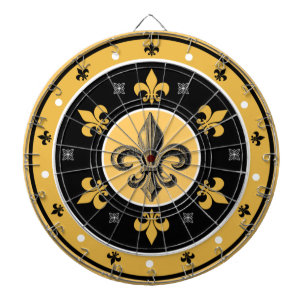 Fleur-de-Lis New Orleans Design Dart Board Dartbord