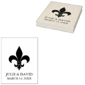 Fleur-de-lis / New Orleans Rubberstempel (Gestempeld)