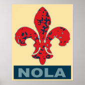 Fleur De Lis NOLa Poster (Voorkant)