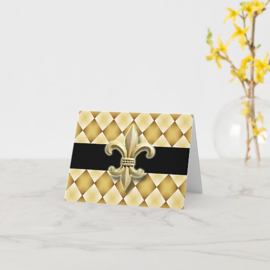 Fleur DE Lis notakaart I Kaart (Gele Bloem)