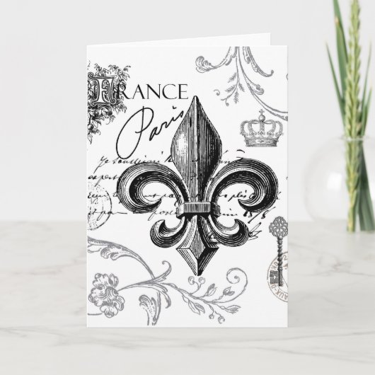  Fleur de Lis notecard Kaart (Voorkant)