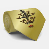 Fleur de lis on Gold stropdas (Opgerold)