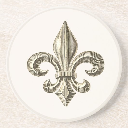 Fleur de Lis  Onderzetter zandsteen (Voorkant)