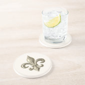 Fleur de Lis  Onderzetter zandsteen (Zijkant)