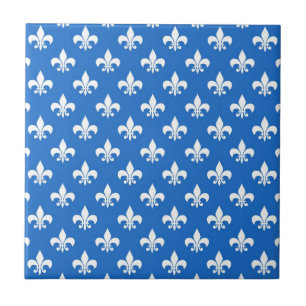 Fleur-de-lis op blauw tegeltje