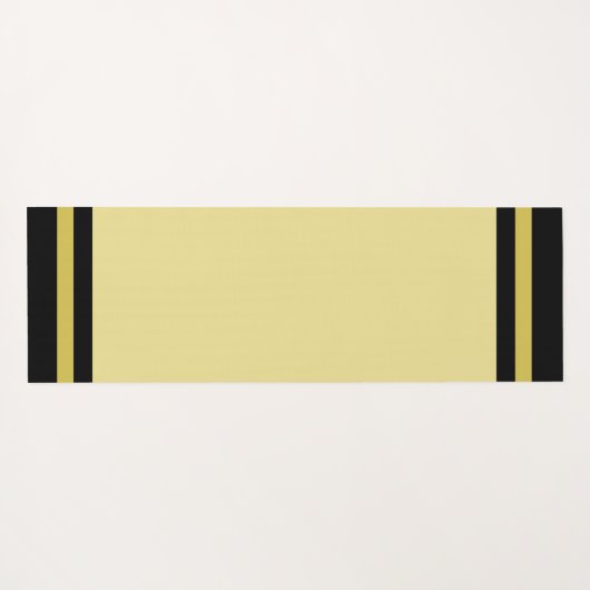 Fleur de Lis op Champagne Beige Yogamat (Achterkant (horizontaal))