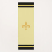 Fleur de Lis op Champagne Beige Yogamat (Voorkant)