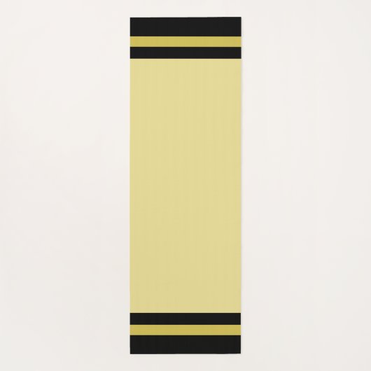 Fleur de Lis op Champagne Beige Yogamat (Achterkant)