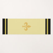 Fleur de Lis op Champagne Beige Yogamat (Voorkant (horizontaal))