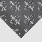 Fleur De Lis op grijze ontkoppeling Tissuepapier (Detail)