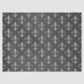 Fleur De Lis op grijze ontkoppeling Tissuepapier (Voorkant)