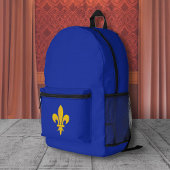 Fleur de Lis op Royal Blue Rugzak