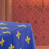 Fleur de Lis op Royal Blue Tablecloth Tafelkleed