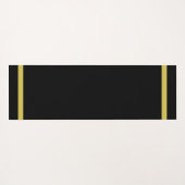  Fleur de Lis op zwart Yogamat (Achterkant (horizontaal))