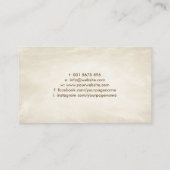 Fleur-de-lis Ornament  Gold Visitekaartje (Achterkant)