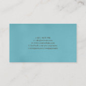 Fleur-de-lis Ornament  goud en blauw Visitekaartje (Achterkant)