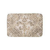 Fleur-de-lis Ornament - pastelgoud Badmat (Voorkant)