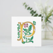 Fleur-de-lis P Monogram Kaart (Staand voorkant)